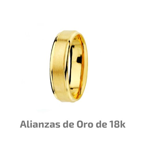 Alianzas de Oro de 18k
